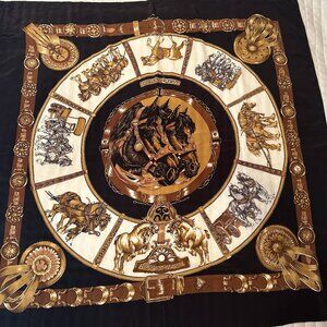 Hermes Vintage Horse Scarf